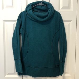 Cowl neck fleece top